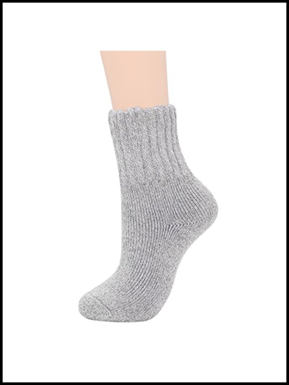 Wool Knee-High Boot Socks Women Crew Length Warm Thick Winter Hiking
